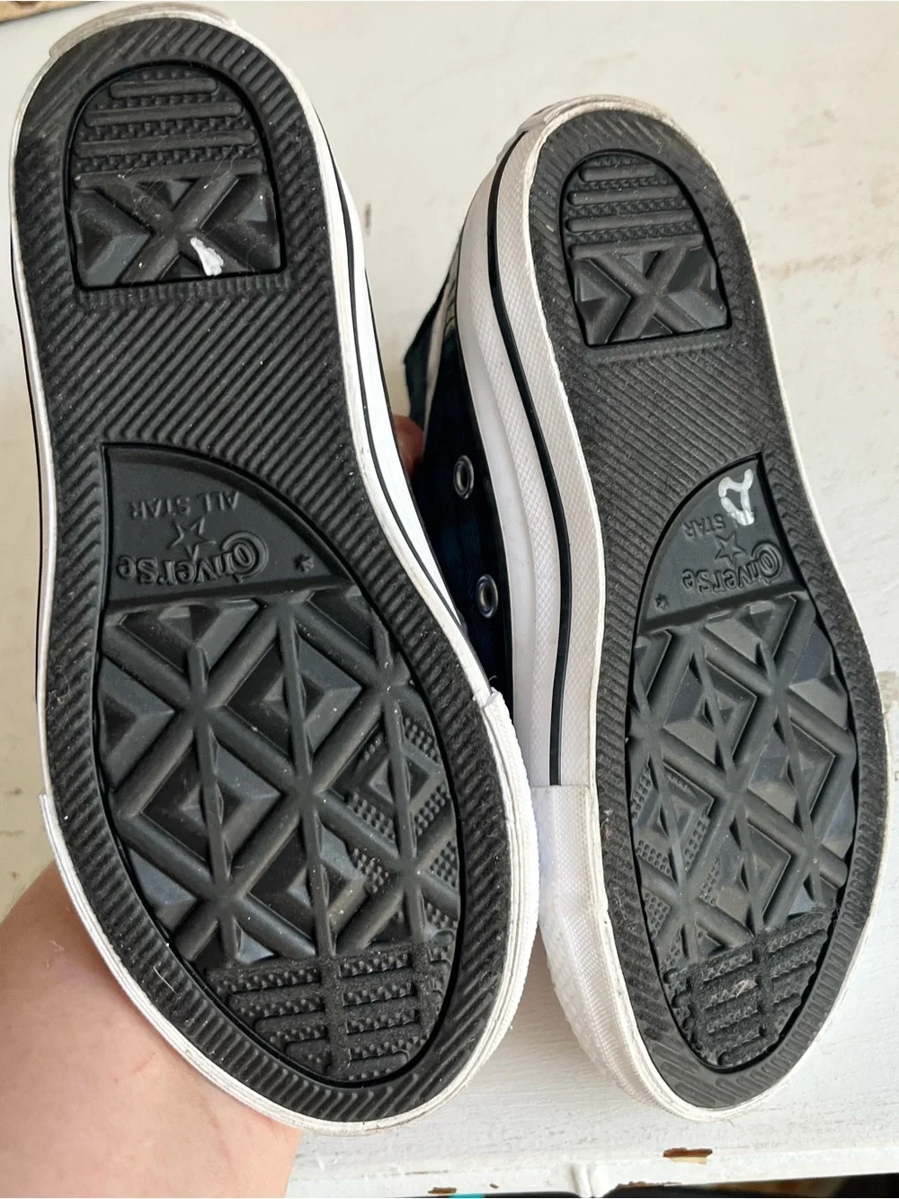 Converse Chuck Taylor All Star kids Plaid High-Top Sneakers 10.5